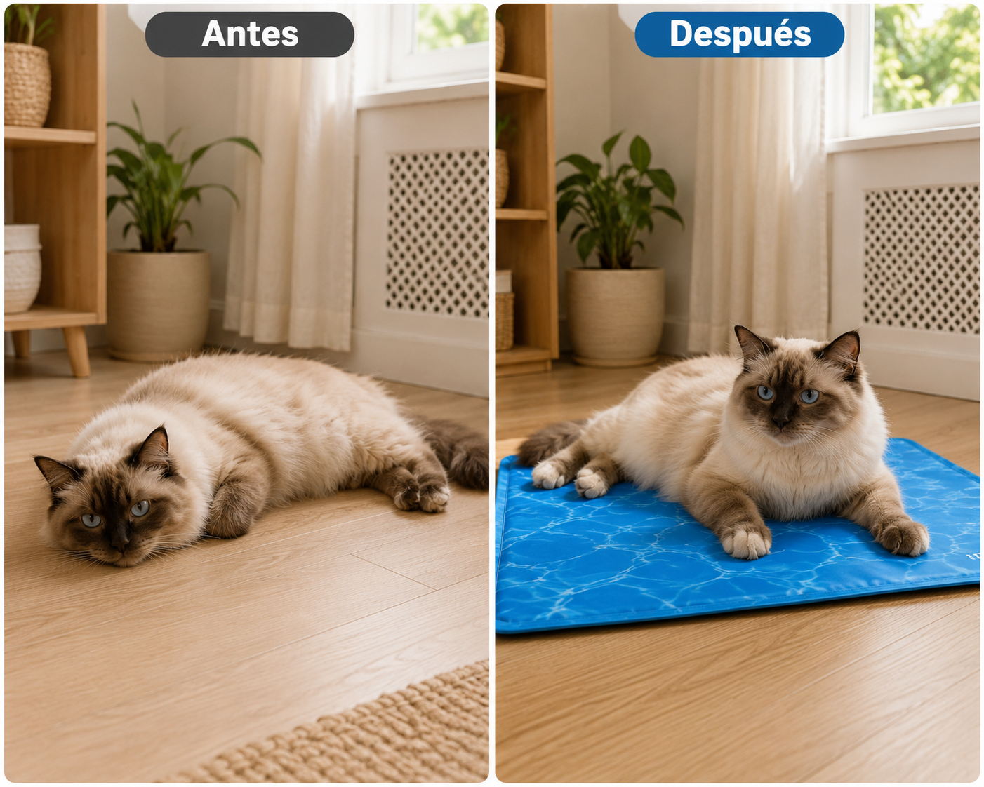 Ahora descansa sin buscar el suelo frío